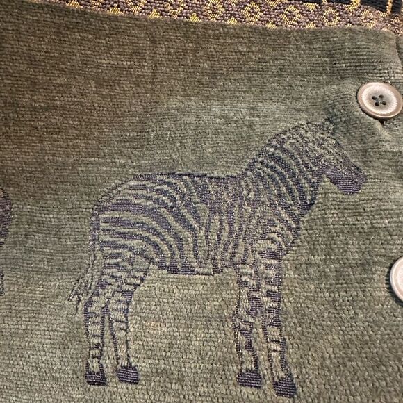 VintageWomen's Y2K Breckenridge Zebra Animal Safari Jacket Pattern Size Petite L - Picture 11 of 11